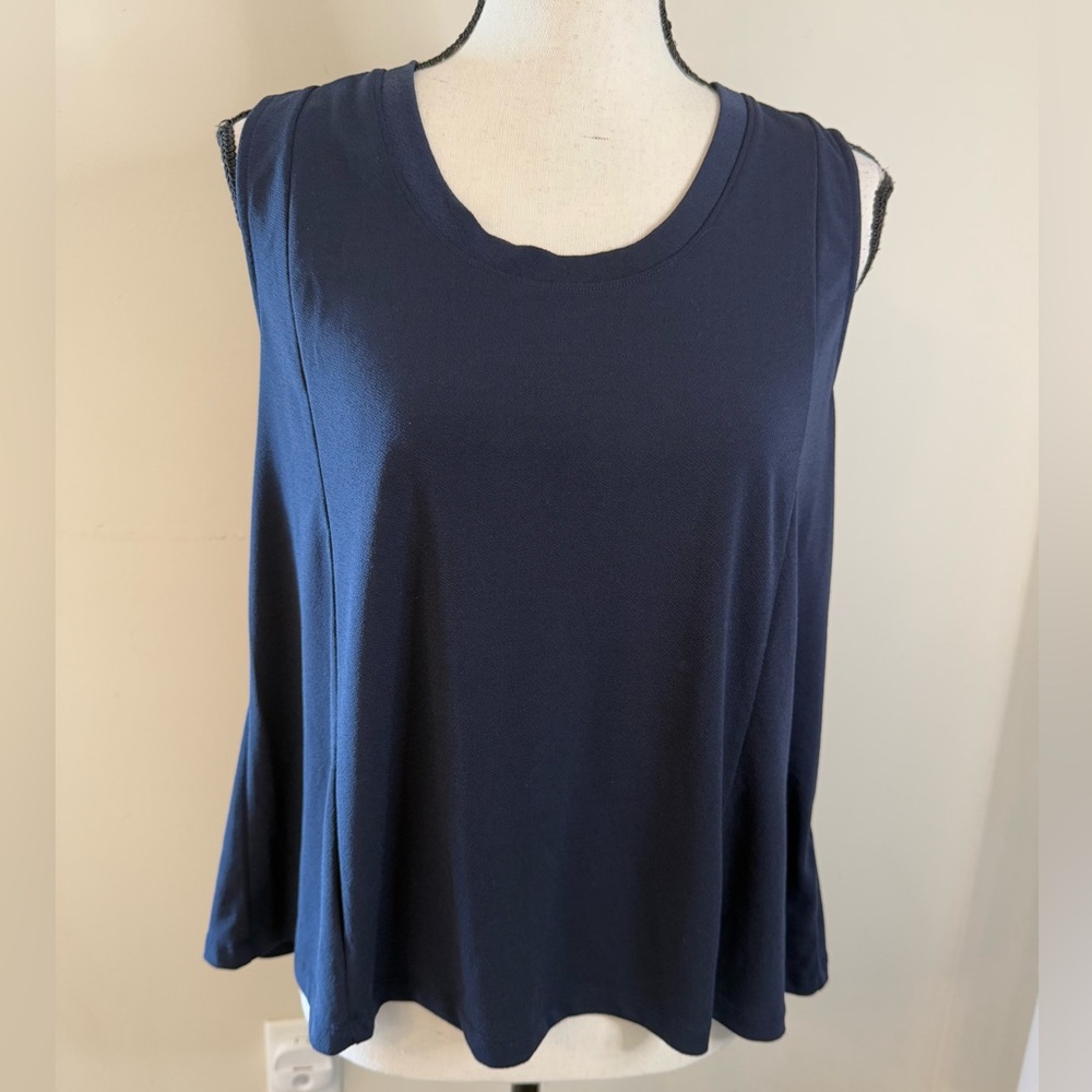 Banana Republic Factory navy blue dressy tank top SZ SM